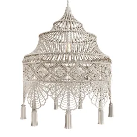 Macrame chandelier